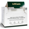 Box of Inficare pure-touch lyocell face towels on a white background